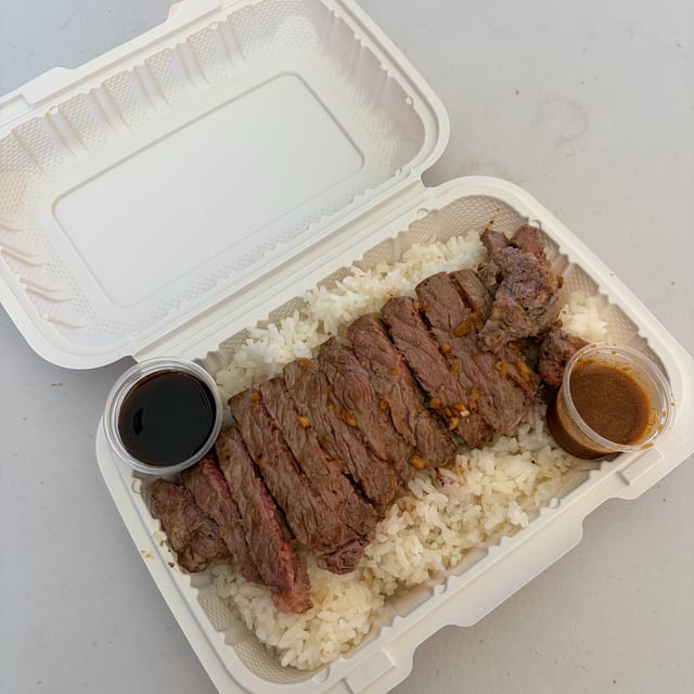 Mini Plate with NY Steak.