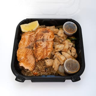 Salmon & Chicken Entrée